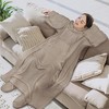 PAVILIA Wearable Blanket with Sleeves and Foot Pockets, Fleece Warm Snuggle Pocket Sleeved Throw for Women Men Adults - 3 of 4