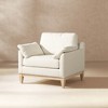 36" Wide Modern Farmhouse Accent Arm Chair with Removable Seat and Reversible Back Cushions - 4 of 4