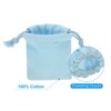 Unique Bargains 100% Cotton Reusable Washable Dust Drawstring Bag 12 Pcs - 3 of 4