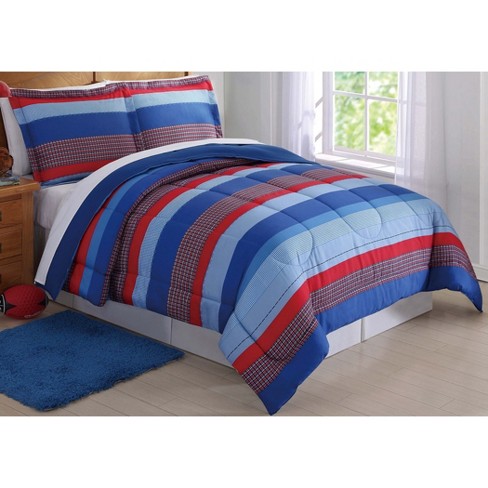 Full Queen Sebastian Striped Comforter Set My World Target