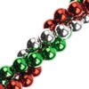 Crystal Lane DIY 7" Acrylic Twisted Baubles Metallic Designer Holiday Christmas Bead Strand Red Green Silver - 3 of 4