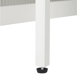 Gulches 5-Piece Retro Round Dining Set, Dark Gray Solid Wood+MDF Table & 4 Upholstered Chairs, 300LBS Capacity, Curved Trestle Legs for Home - 1 of 4