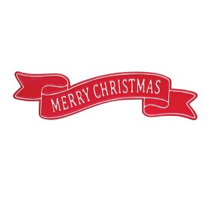 Merry Christmas Metal Sign Banner 24 Inch Wall Decor by Melrose - 1 of 3