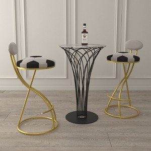 Sapphtopaz Modern Velvet Bar Stools Set of 2 with Backrest Upholstered Elegant Round Barstool with S-Shape Metal Frame for Kitchen Island - 1 of 4