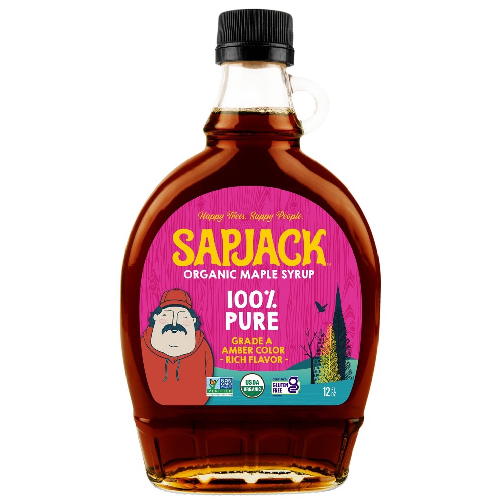 Sapjack Organic Grade A Amber Maple Syrup - 12 fl oz