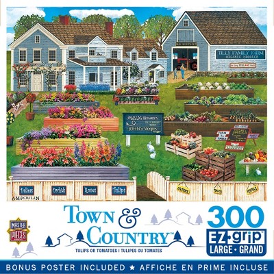 MasterPieces 300 Piece EZ Grip Jigsaw Puzzle - Tulips or Tomatoes - 18"x24"