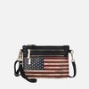 MKF Collection Alisson Vegan Leather Women’s FLAG Crossbody Wristlet Bag by Mia K - 2 of 4