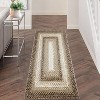 Entryway Rug Small Throw Rug Machine Washable Floor Cover Braided Printed Area Rug Indoor Non Slip Farmhouse Rug Boho Accent Rug - 2 of 4
