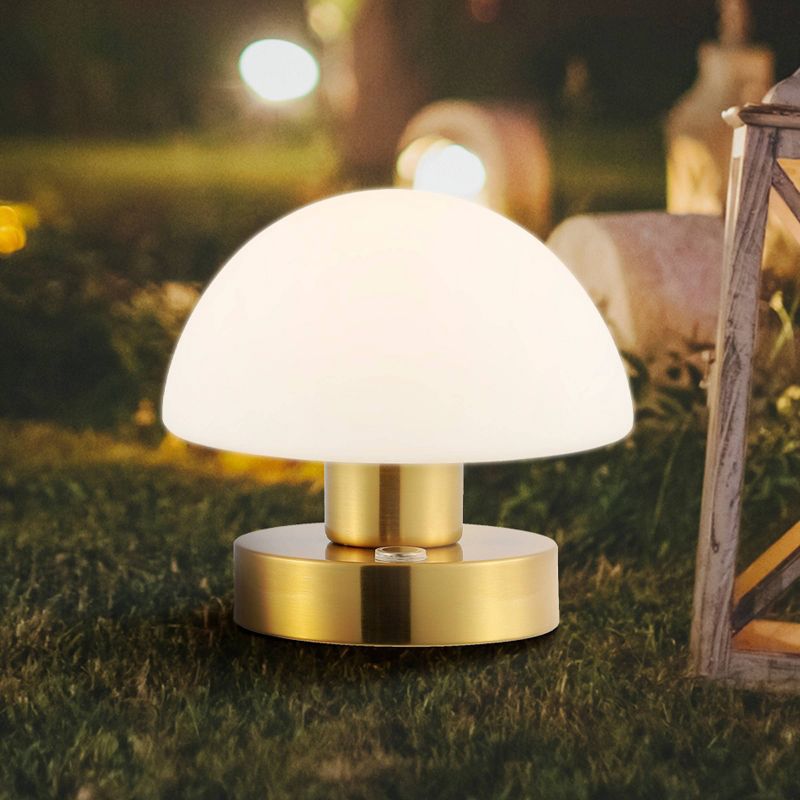 5.75" Zoe Modern Minimalist Iron Rechargeable Integrated LED Table Lamp - JONATHAN Y, 4 of 10