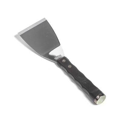 Nisaku Japanese Stainless Steel Curved Scraper Knife with Hammer End, 3-Inch Blade.