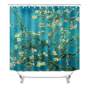 Beautiful Cherry Blossoms Shower Curtains for Bathroom Waterproof Fabric Bath Curtain Durable Soft Stylish Bathroom Decor 72x72 Inch - 1 of 1
