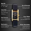 Peugeot Women's 34x20mm Contour Dress Watch Black Leather Strap - 4 of 4
