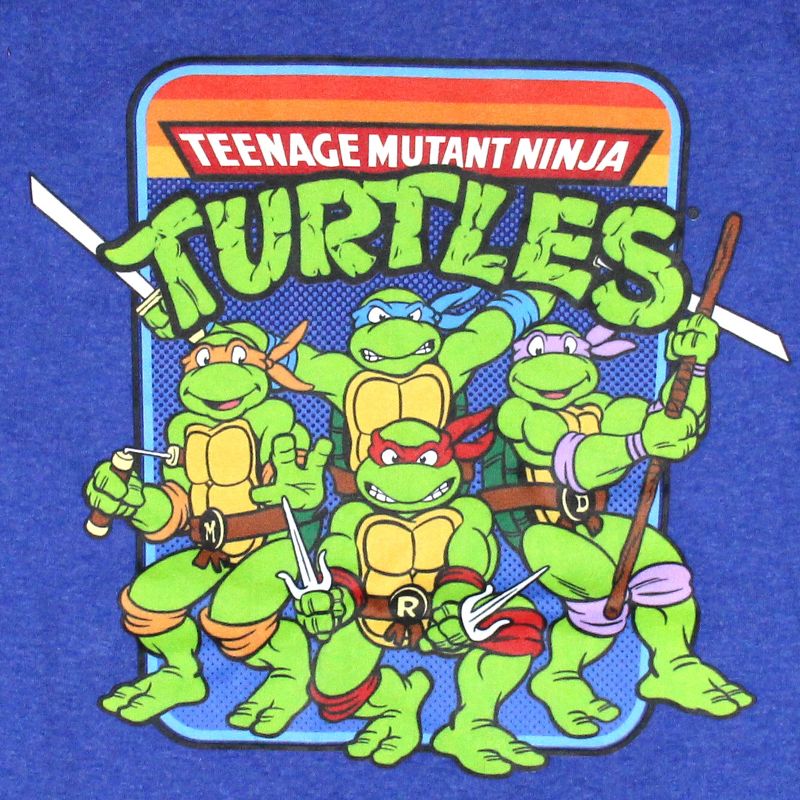 Teenage Mutant Ninja Turtles Men's TMNT Retro Cartoon Graphic T-Shirt, 4 of 6