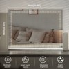 VANITII Hollywood 32'' x 23'' Vanity Makeup Mirror With LED Beads Wall Mount Bluetooth Speaker White - 3 of 4