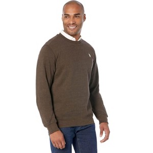 U.S. Polo Assn. Men's Long Sleeve Popover Crew Neck Fleece Sweatshirt - 1 of 3