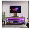 LED TV Stand with Mount and Power Outlet for 55/65/70 Inch TVs, Entertainment Center Media Console with Height Adjustable Mount for Living Room - 2 of 4