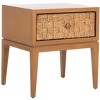 Armand Woven Wood Nightstand - SFV1304 - Safavieh Couture - 3 of 4