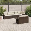 vidaXL Garden Sofa Set Brown, Cream white - 2 of 4