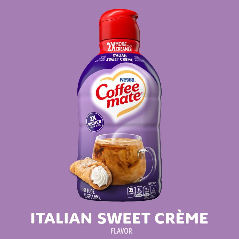 Coffee mate Italian Sweet Cr&#232;me Coffee Creamer - 0.5gal (64 fl oz), 4 of 15