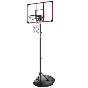 RISOKEYS Portable Basketball Hoop System, Height Adjustable 7.5ft - 9.2ft, with 32 Inch Backboard and Wheels for Kids Youth &Adults, Indoor/Outdoor - 1 of 4