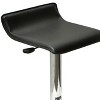 Holly Air Lift Adjustable Stool L Shape Backrest Espresso/Black - Winsome