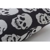 18.5"x18.5" Glitzy Skulls Square Throw Pillow - Pillow Perfect - 4 of 4