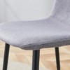 Kumasinova Luxury Dining Chairs Set of 4,High Resilience Kitchen Chairs with Linen Cotton Fabric,Dining Room Chairs with Metal Legs for Dining Table - 3 of 4