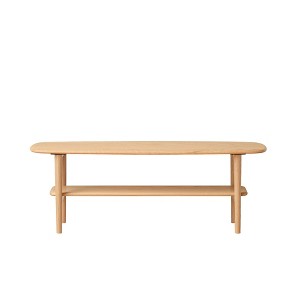 NicBex 39.37"/47.24" Solid Wood Low Coffee Table,Center Table with Storage,Oak Coffee Tables for Living Room,Dining Room,Office - 1 of 4