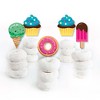 Big Dot of Happiness Sweet Shoppe - Dessert Cupcake Toppers - Candy and Bakery Birthday Party or Baby Shower Clear Treat Picks - Set of 24 - 2 of 4
