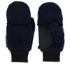 CTM Kids' and Teens' Fleece Convertible Fingerless Winter Mitten / Gloves - 4 of 4
