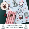 Folkulture Christmas Kitchen Towels Set of 3 (26" x 20") for Christmas Decor, 100% Cotton Hand Towel for Women or Mom (Get Lit) - 4 of 4