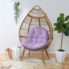 Suede Outdoor Egg Chair Cushion - Sorra Home - 2 of 3