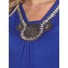 Women's Embellished V-Neck Fenella Top Tunic - White Mark - 2 of 3