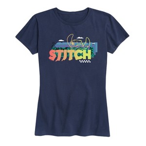 Women's - Lilo and Stitch - Stitch 90S Pattern Short Sleeve Graphic T-Shirt - 1 of 4