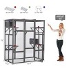 LAOTIES Extra Large Wooden Outdoor Cat Enclosure,Multi Level Catio with Roof,Walk-In Cat House for Multiple Cats - 4 of 4