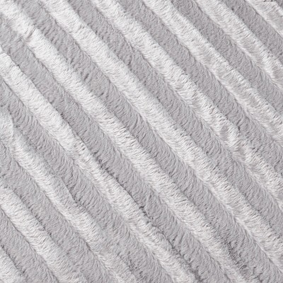 Duke Long Luxurious Faux Fur Reversible Throw Blanket, Gray