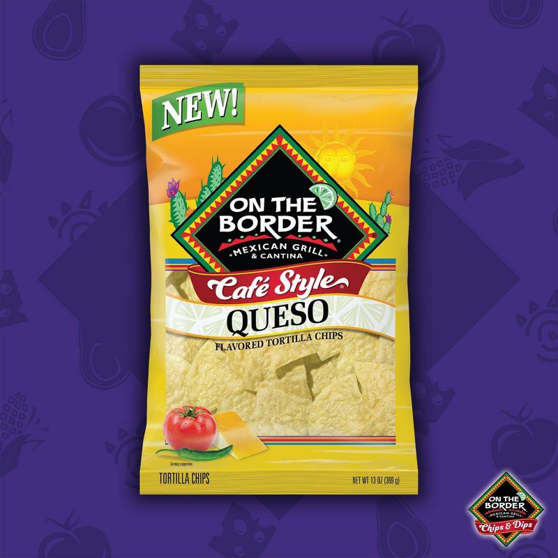 On The Border Queso Chips - 13oz, 4 of 5