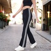 Anna-Kaci Active Women's High Waist Flare Legging Pants with Side Stripes and Athletic Fitted - 3 of 4