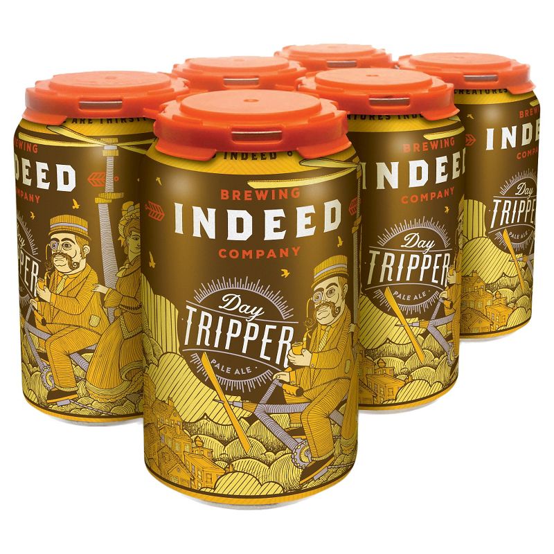 Indeed Day Tripper Pale Ale Beer - 6pk/12 fl oz Cans, 1 of 2