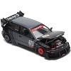 Pandem Civic EG6 RHD (Right Hand Drive) "Kanjozoku" Matt Black and Gray with Graphics 1/64 Diecast Model Car by Pop Race - 2 of 4