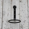 Set of 2 4" Wall Mounted Flower Pot Holder Ring Brackets Black - ACHLA Designs: Indoor/Outdoor Iron Plant Hangers - 2 of 4