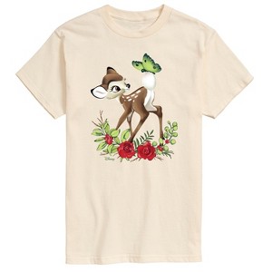 Men's - Disney - Christmas Botanical Butterfly Short Sleeve Graphic T-Shirt - 1 of 4
