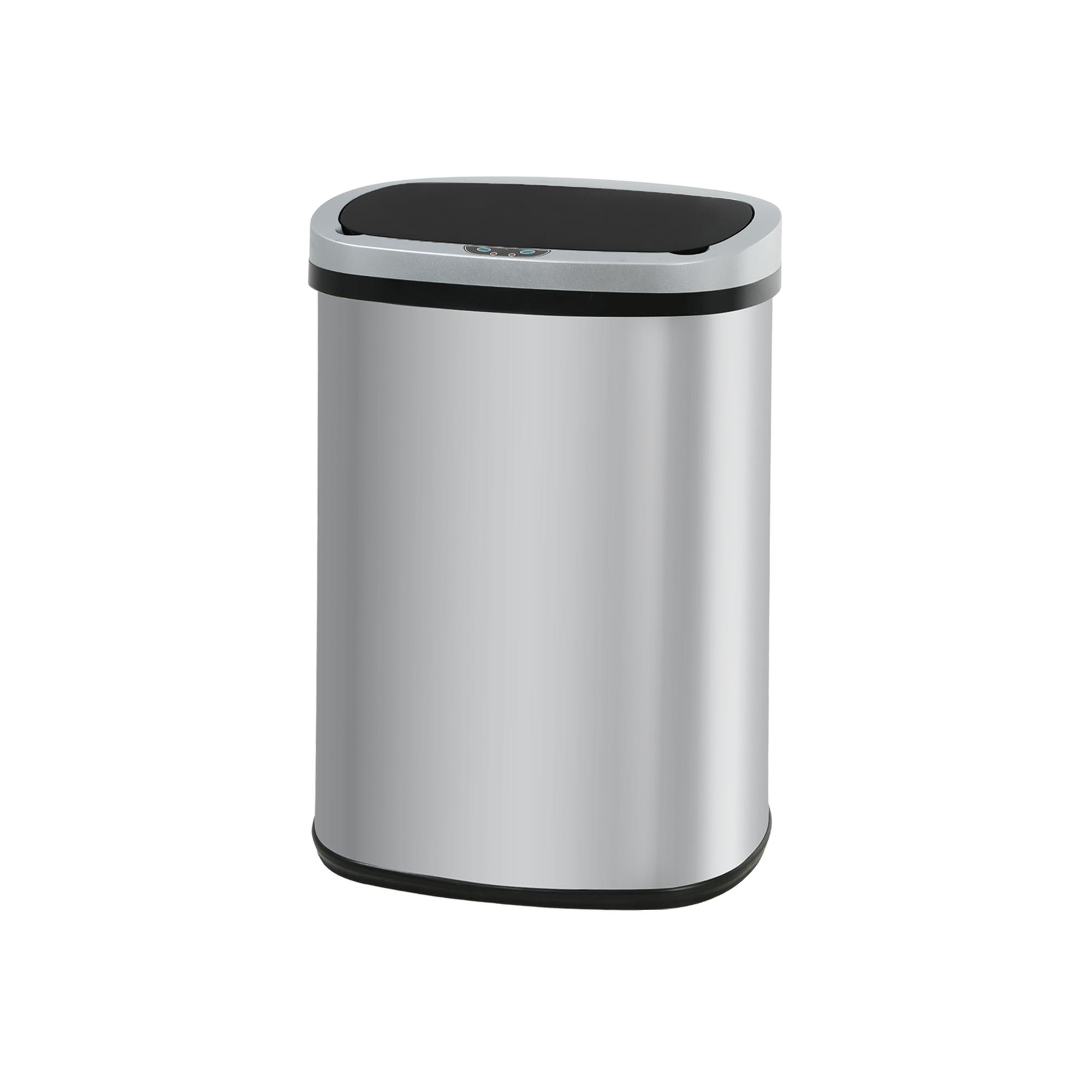 BestMassage Trash Can 13 Gallon/50 Liter Automatic Touch-Free Kitchen Garbage Can with Infrared Sensor and Quiet Operation for Kitchen, SS