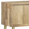 WyndenHall Bissell TV Stand for TVs up to 65" Natural: Mid-Century Modern Media Console with Drawers - 3 of 4