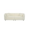 87" BouclÃ© Curved 3-Seater Sofa with Plush Seating - 2 of 4