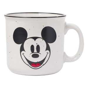 Silver Buffalo Disney Mickey Mouse 20 Ounce Ceramic Camper Mug - 1 of 4
