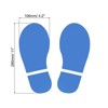 Unique Bargains Home Classroom Floor Stairs Decal PVC Footprint Sticker 4 Pairs - 2 of 4