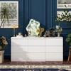 FUFU&GAGA Retractable Dresser Bedroom Storage Organizer Rotatable Table - 2 of 4