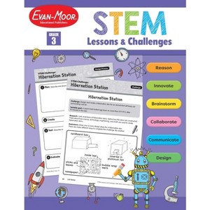 Stem Lessons and Challenges, Grade 3 Teacher Resource - by  Evan-Moor Educational Publishers (Paperback) - 1 of 1