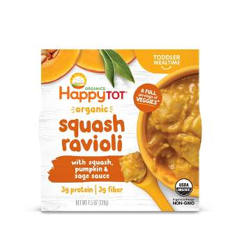 HappyTot Organic Squash Ravioli with Pumpkin & Sage Sauce Baby Meals - 4.5oz